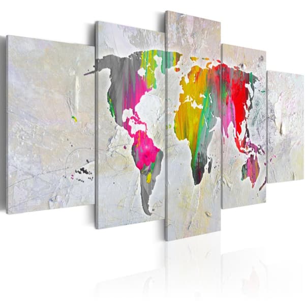 Canvas Tavla - Illustration of the World