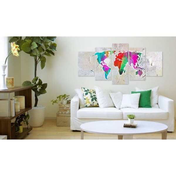 Canvas Tavla - Colourful Planet