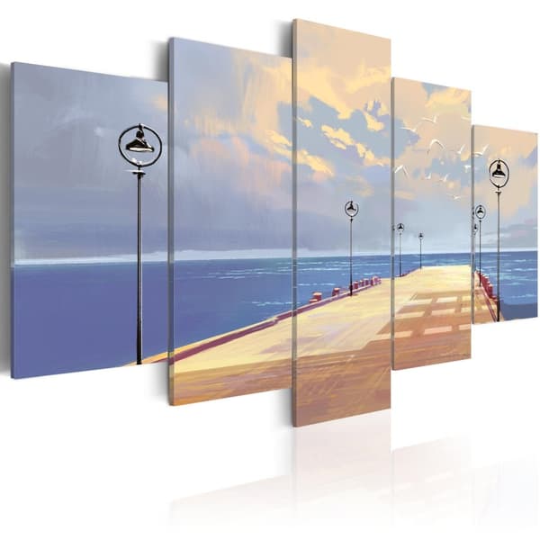 Canvas Tavla - Seaside Walk 100x50