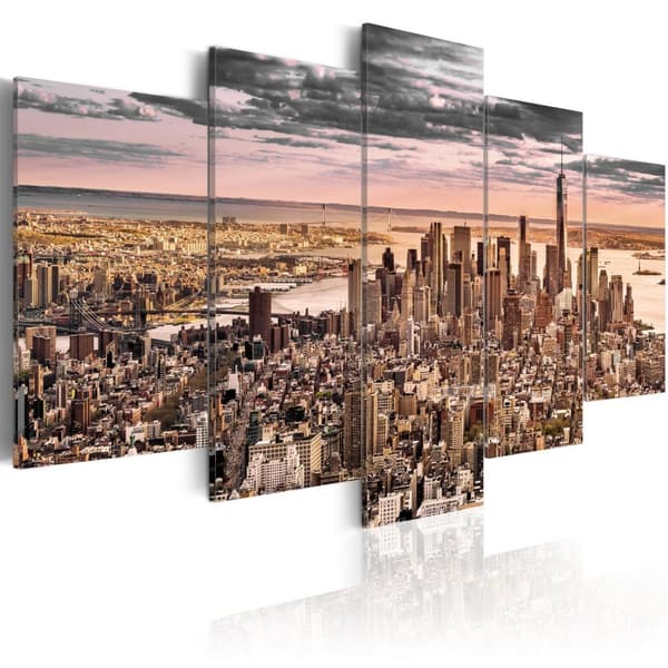 Canvas Tavla - New York City: Morning Sky