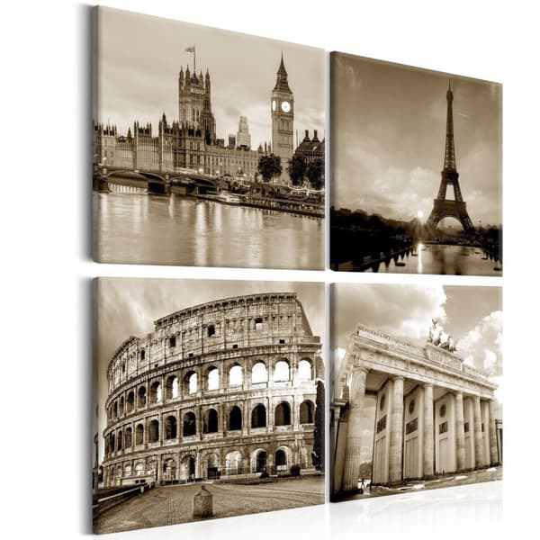 Canvas Tavla - European Capitals