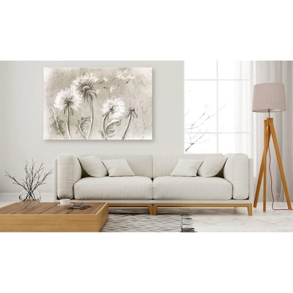 Canvas Tavla - Dandelions (Pencil Artwork) 90x60
