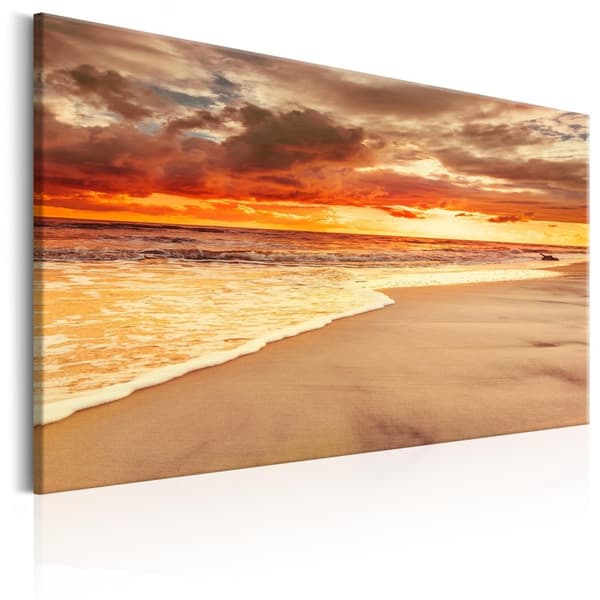 Canvas Tavla - Beach: Beatiful Sunset II 120x80