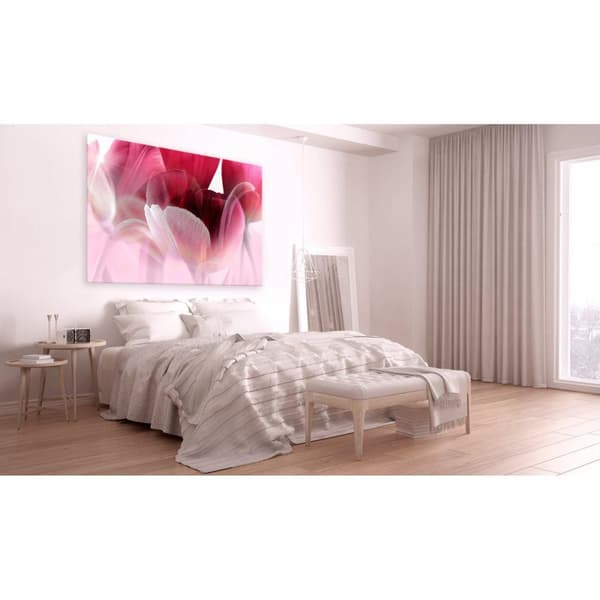 Canvas Tavla - Nature: Pink Tulips