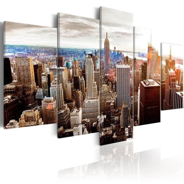 Canvas Tavla - Grey Tower Blocks 200x100