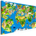Pikkukuva 1 / 4: Canvas Tavla - Children's Map Wide