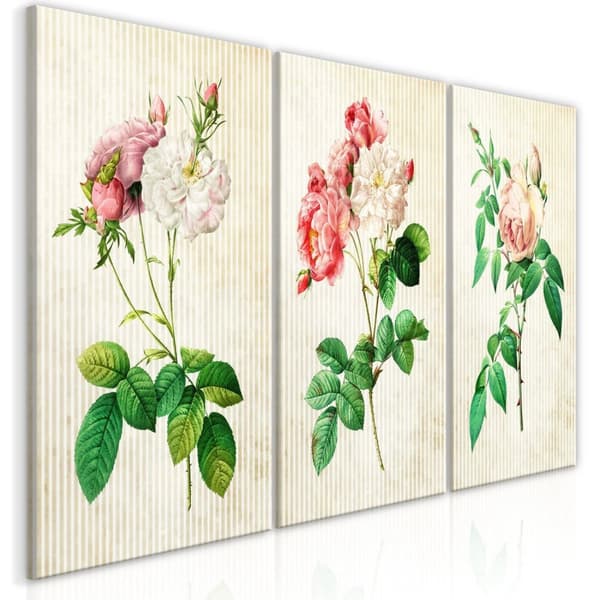 Canvas Tavla - Floral Trio (Collection)