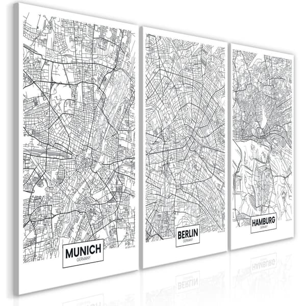 Canvas Tavla - German Metropolises (Collection)