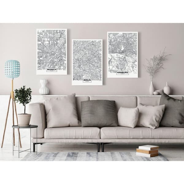 Canvas Tavla - German Metropolises (Collection)