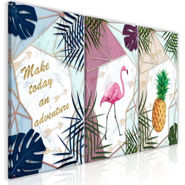 Canvas Tavla - Tropical Triptych (3 delar)