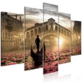 Miniatyrbild 1 av 4: Canvas Tavla - Magic Venice (5 delar) Wide Orange