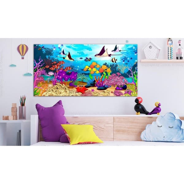 Canvas Tavla - Underwater Fun Wide
