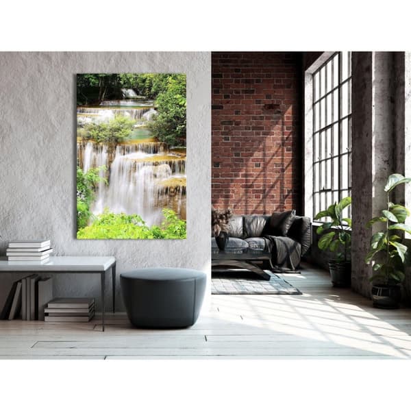 Canvas Tavla - Paradise Waterfall Vertical
