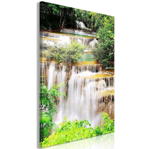 Canvas Tavla - Paradise Waterfall Vertical 80x120