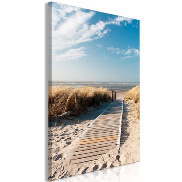 Canvas Tavla - Lonely Beach Vertical 60x90