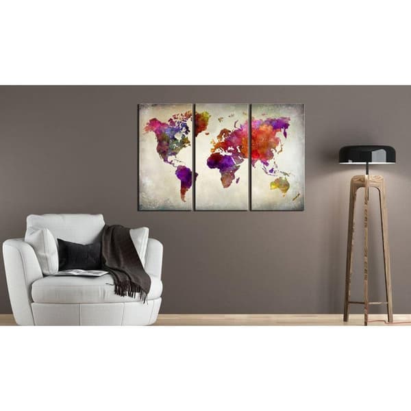 Canvas Tavla - World - Mosaic of Colours