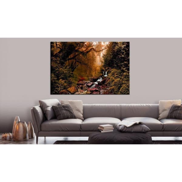 Canvas Tavla - Autumn Waterfall
