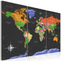 Miniatyrbild 1 av 4: Canvas Tavla - Maps: Dark Depth