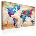 Miniatyrbild 1 av 4: Canvas Tavla - World Map: Urban Style
