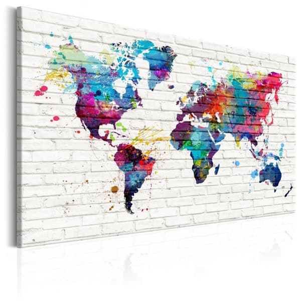 Canvas Tavla - Modern Style: Walls of the World