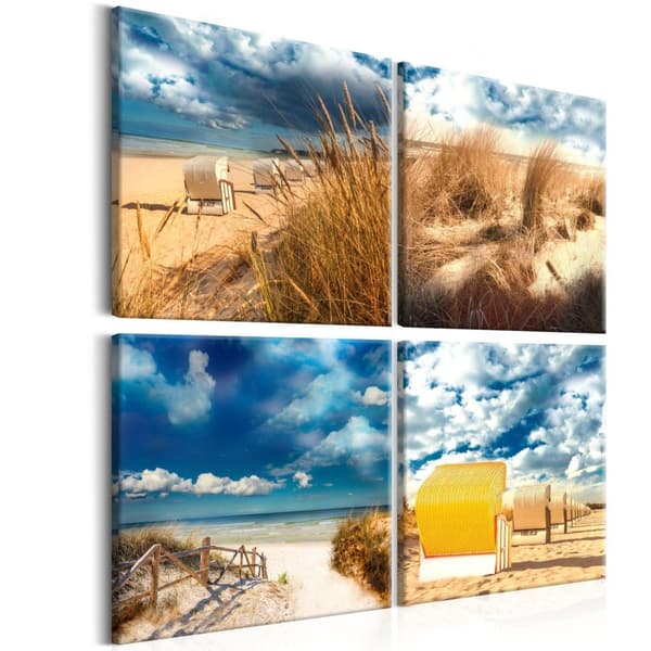 Canvas Tavla - Holiday at the Seaside