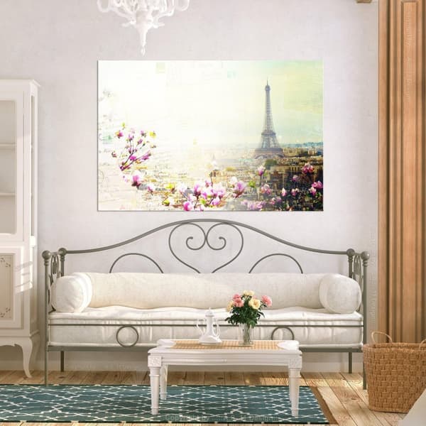 Canvas Tavla - Postcards from Paris Wide