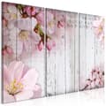 Miniatyrbild 1 av 4: Canvas Tavla - Flowers on Boards (3 delar)