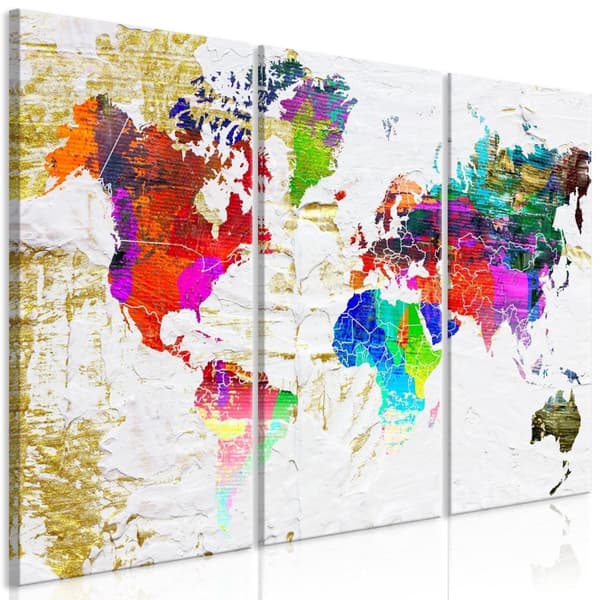 Canvas Tavla - Golden Front (3 delar)