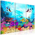 Miniatyrbild 1 av 4: Canvas Tavla - Underwater Fun (3 delar)