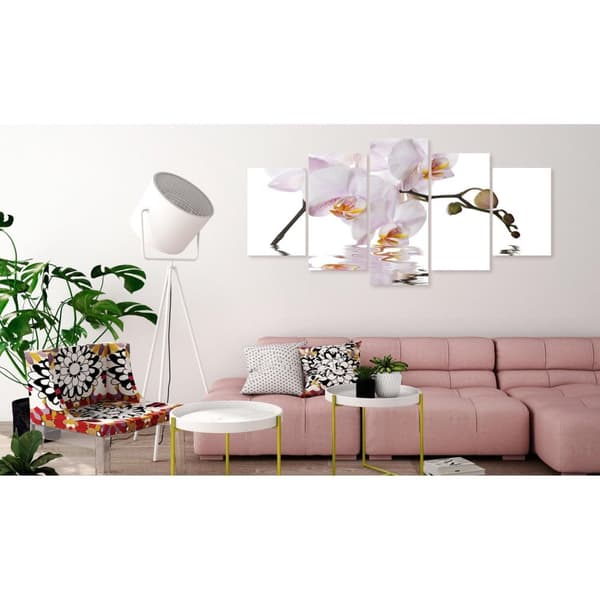Canvas Tavla - Delightful Orchid (5 delar) Wide