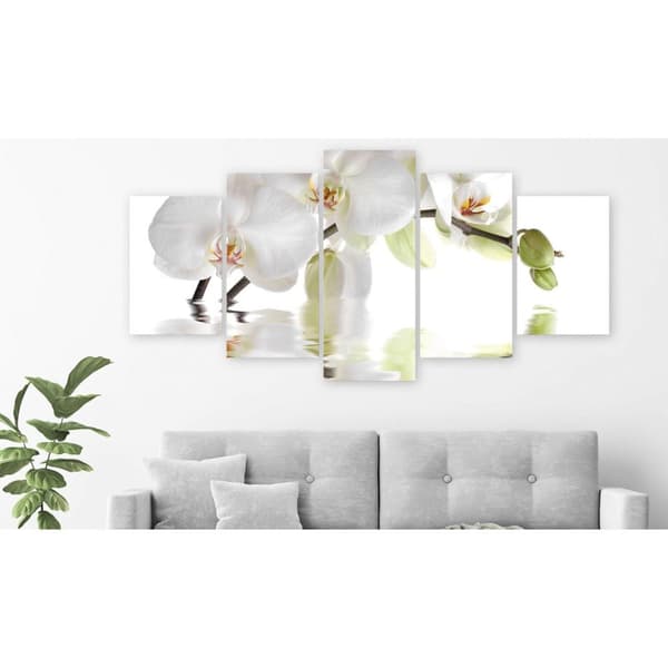 Canvas Tavla - Wonderful Orchid (5 delar) Wide