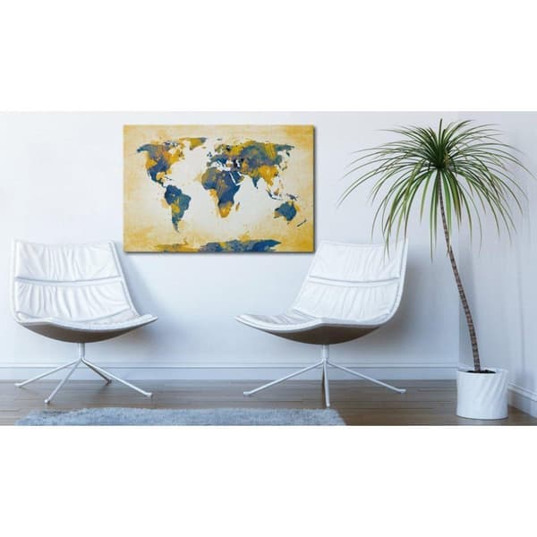 Canvas Tavla - Four corners of the World