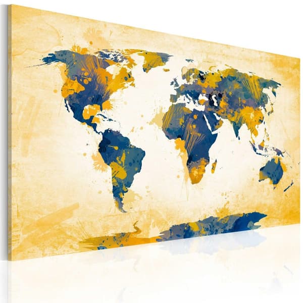 Canvas Tavla - Four corners of the World