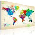 Miniatyrbild 1 av 4: Canvas Tavla - All colors of the World