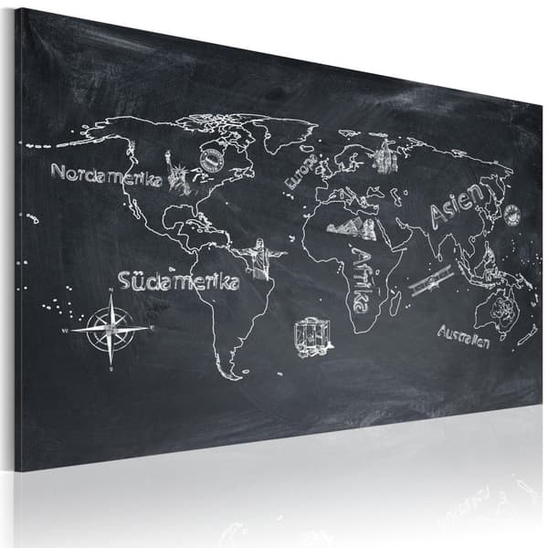 Canvas Tavla - Geografi lektion (tyska)