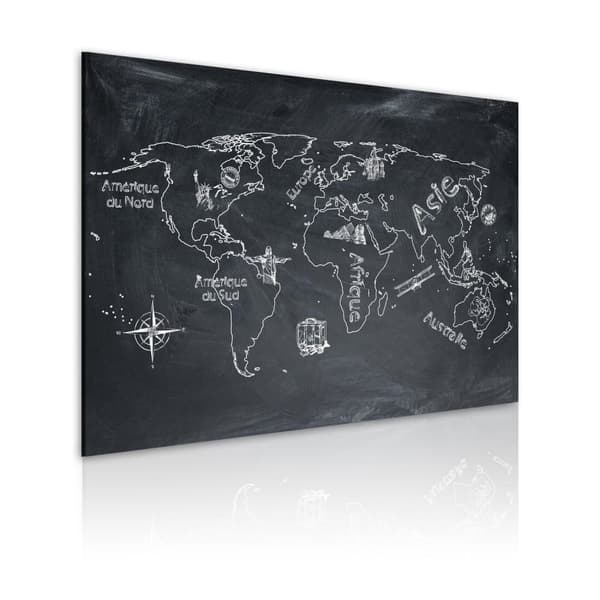 Canvas Tavla - Geografi lektion (franska)