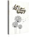Miniatyrbild 1 av 4: Canvas Tavla - My Home: Let's stay home