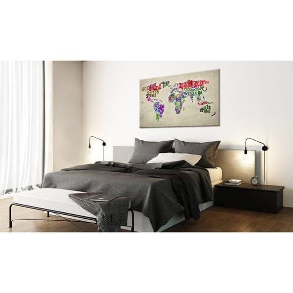 Canvas Tavla - World Map: World Tour (EN)