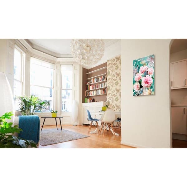 Canvas Tavla - Written in Flowers