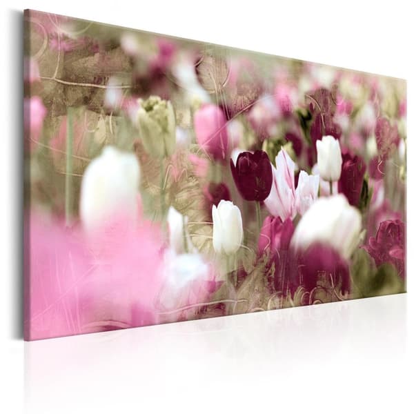 Canvas Tavla - Meadow of Tulips