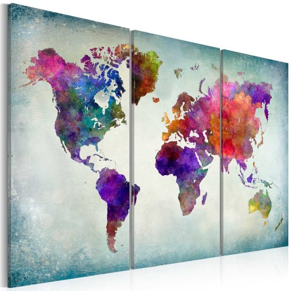 Canvas Tavla - World in Colors