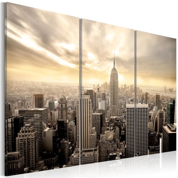 Canvas Tavla - Evening in New York 60x40