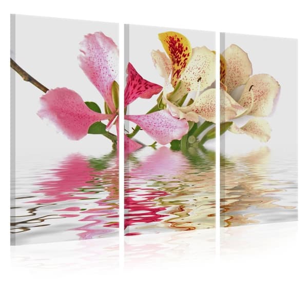 Canvas Tavla - Orchid with colorful spots