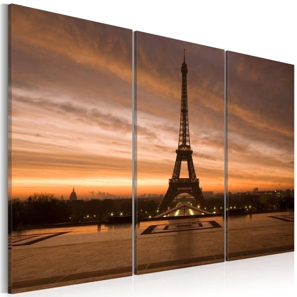 Canvas Tavla - Eiffel Tower at dusk 90x60