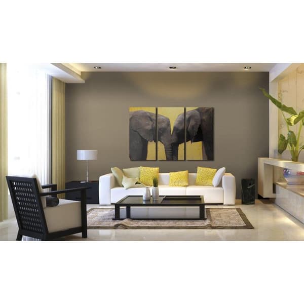 Canvas Tavla - Elephant kiss