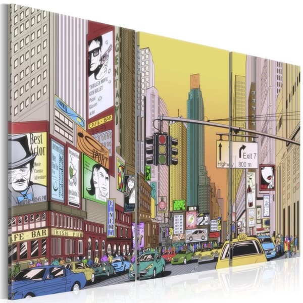 Canvas Tavla - Cartoon city