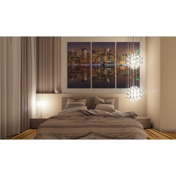 Canvas Tavla - New York water reflection