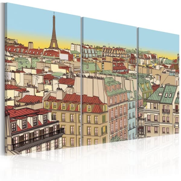 Canvas Tavla - Sweet Paris 120x80