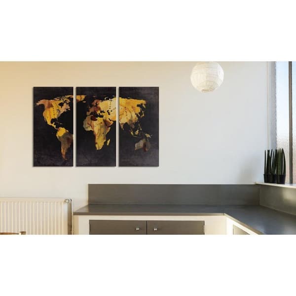 Canvas Tavla - Om världen var en öken ... - Triptych