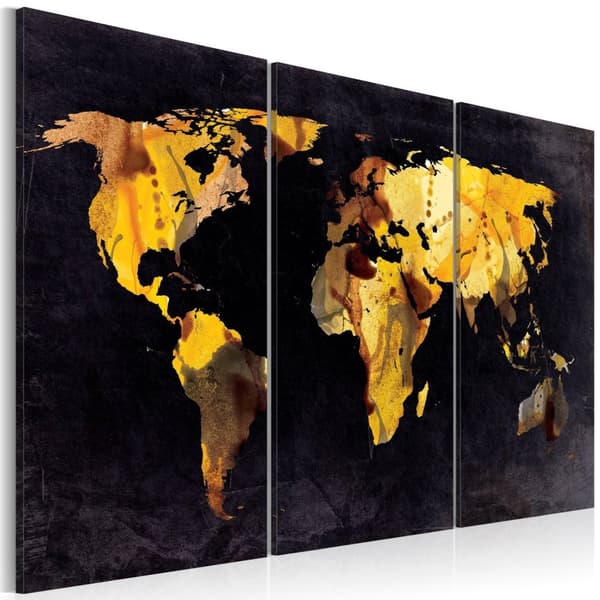 Canvas Tavla - Om världen var en öken ... - Triptych